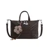 Bolsa feminina transfronteiriça, bolsa de ombro e transversal casual e versátil, nova bolsa quadrada pequena feminina Henggeng, bolsa de palha tecida moderna e fashion