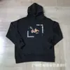 Erd Melancólico Rico Segunda Geração Retrato Retro Americano Estampa Rock Hip-Hop Bolso Cargo Calça Camiseta Manga Curta Solta Tendência Masculina e Feminina