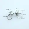 Novos acessórios criativos de material DIY suporte de broca oca de quatro garras sem furo para orelha clipe de orelha em forma de U clipe de orelha da moda coreana