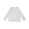 Shuangtian 2026 Otoño Nuevo Camiseta para Mujer Tallas Grandes Moda Encaje Cuello en V Manga Larga Top para Chicas Tallas Grandes 9516