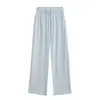 Pantalones Casuales Rectos Americanos para Mujer, Nuevo Estilo Otoño, Pantalones Anchos Holgados, Color Sólido, Estilo Perezoso, Pantalones Largos Deportivos con Cordón