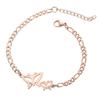 Moda nueva pulsera de insectos femenina transfronteriza acero inoxidable pulsera de mariposa regalo de San Valentín fábrica en stock venta al por mayor