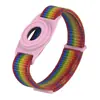 Adecuado para Correa de Reloj para Niños Apple Airtag, Correa de Muñeca de Bucle de Nylon con Velcro, Funda Protectora para Apple Airtag
