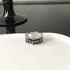 Design de Nicho Escuro Distinto Sorte goodlucky Pulseira Esmalte Vintage Ins Estilo Frio Pulseira Aberta