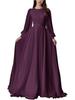 2026 Estilo Nuevo Europeo y Americano Amazon Moda Linterna Hilo de Perlas Multicolor Vestido de Boda Cuello Redondo Vestido Elegante