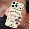 Funda para Teléfono Compatible con iPhone18promax Animalito Lindo Manzana 17pro16plus Piel de Cordero 15pro
