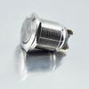 Interruptor de Botón Pulsador Metálico Redondo 19mm Cabeza Plana Botón de Auto-Bloqueo Pie de Rosca Circular Impermeable Cabeza Plana/Cabeza Alta
