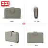 Nueva Billetera Personalizada para Mujer, Billetera de Cuero Multifuncional de Alta Gama, Tarjetero, Bolso Clutch Simple con Cremallera y Hebilla
