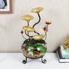 Pecera de escritorio pequeña con fuente de viento, adornos de agua corriente, decoración de paisaje de agua en movimiento de la suerte, artesanías, fabricantes de origen, venta directa