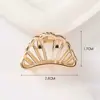 Presilha de garra de metal estilo minimalista ins para cabelo tamanho médio e pequeno garra de cabelo acessórios de cabelo ornamentos de cabelo coreanos para a parte de trás da cabeça sensação de alta qualidade