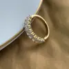 Anillo Europeo y Americano Transfronterizo de Plata S925 para Mujer, Anillo de Banda de Plata Pura, Mismo Estilo que Marcas Grandes, Anillo de Plata con Circonita Incrustada de Diamantes para Mujer