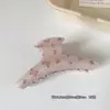 Pinza de garra con estampado de mariposas, accesorio de lujo de alta gama para el cabello, pinza de acetato para el cabello para mujer, accesorio para el cabello para la parte posterior de la cabeza