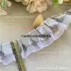 Porta-Cartões DIY Cinza Acessórios de Renda Feitos à Mão Enfeites Feitos à Mão de Alta Qualidade Materiais de Renda Decorativos
