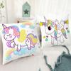 Almofadas Personalizadas com Fotos, Capas de Almofada com Estampa de Unicórnio Arco-Íris de Desenho Animado, Almofadas Infantis, Almofadas e Almofadas para Sofá, Personalizadas