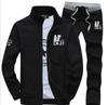Traje de Ropa Deportiva para Hombres de Mediana Edad Casual Ropa de Otoño Combinación Moda Ropa Descanso Tierra Ocio Primavera y Otoño Sudadera