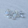 Cuentas de Piedra Lunar Gris Cristal Natural Cuentas de Tamaño Pequeño Luz Azul Lazurita Piedra Lunar Accesorios de Joyería DIY Espaciador Calado