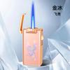 Nuevo Encendedor Portátil de Inyección Directa con Alta Apariencia y Patrón de Aurora Colorido Encendedor de Llama Azul a Prueba de Viento Regalo Venta al por Mayor
