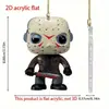 Decoraciones de Personajes de Películas de Terror de Amazon Colgantes Planos de Acrílico con Forma de Calabaza Colgante para Fiesta