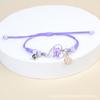Pulsera de flor seca directa de fábrica, flor de durazno ten li, flor de encaje de flor real, corazón, fresca, moda, pulsera para estudiante