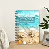 Planificador Mensual Espiral con Vista al Mar y la Playa 2027-2030 Cuaderno de Planificación de Cuatro Años para Comercio Exterior Transfronterizo