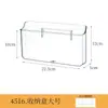 Caja de Almacenamiento de Escritorio Caja de Montaje en Pared Notas Adhesivas Post-it Pegatinas para Agenda Insignias Tarjetas Portalápices de Acrílico Transparente Papelería