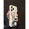 Conejo Confiado Adecuado para Funda de Teléfono Apple 17 16 Imitación Líquida iPhone 15 Divertido 14 Dibujos Animados 12 Suave 11
