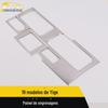 Adequado para 19 Yige painel de câmbio moldura decorativa Yige controle central porta-copos câmbio anel brilhante adesivos decorativos acessórios