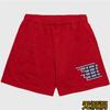 Shorts esportivos americanos para comércio exterior transfronteiriço, modelo Bird's Eye, secagem rápida, respiráveis, ideais para fitness, corrida e exercícios, com modelagem solta até o joelho e quatro pontos de ajuste.