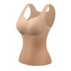 Base sin Marcas Espalda Hermosa Almohadilla para el Pecho Una Pieza Recogido Pecho Grande Pequeño Anticaída Interior Deseo Puro Chaleco Ropa Exterior Ropa Interior para Mujer
