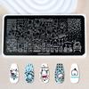 Dibujo Animado Kt Cat Arte de Uñas Impresión Plantilla de Arte de Uñas para Principiantes Anime Mickey Mouse Sello Impresión Placa de Acero