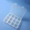 Caja de Almacenamiento de Plástico Transparente Fija de 12 Compartimentos para Ferretería Pequeña, Cuentas, Ligas, Equipo de Pesca, Empaque de Joyería y Organización de Papelería