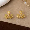 Pendientes Brillantes de Saturno Cósmico Rodeados de Zirconia Hueca en Forma de Estrella, Diseño Creativo Tridimensional de Planeta, Pendientes Versátiles de Alta Gama