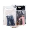Bolsa de Embalaje para Ropa Interior Transparente de PE, Bolsa Pequeña Autoadhesiva, Bolsa de Almacenamiento para Joyería y Calcetines, Bolsa de Plástico con Cierre para Ropa con Estampado