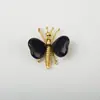 Adorno de Corazón de Cristal Natural Alas Mariposa Parche de Corazón de Jade Artesanías de Aleación Producto Nuevo Cristal Amarillo
