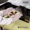 Guantes aislantes para microondas de cocina antideslizantes resistentes a altas temperaturas para barbacoa, horneado, juego de cuatro piezas de guantes de silicona para horno