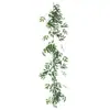Enredaderas de Eucalipto de Seda Artificial Transfronterizas, Plantas Verdes Moldeadas por Inyección para Decoración de Interiores, Arreglo de Escena para Trepar Paredes y Colgar, Nuevos Productos