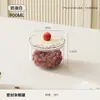 Caixa de armazenamento de grãos giratória selada de grau alimentício com seis compartimentos, aberturas duplas, design transparente e recursos à prova de insetos e umidade