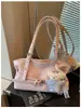 Bolsa Simples para o Dia a Dia para Mulheres 2026 Nova Moda Estilo Coreano Nicho Bolsa de Ombro/Axila Bolsa Tote de Grande Capacidade