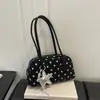 Bolso bowling único y lindo de lunares, nueva tendencia de verano 2026, gran capacidad, bolso de hombro moderno y versátil