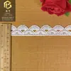 Produto Novo em Estoque 2,5cm Renda Ondulada de Seda Leite Solúvel em Água para Qipao, Punhos de Vestido de Noiva, Decoração de Cortina e Acessórios de Vestuário