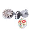 Molde para pastel 3 piezas tamaño pequeño girasol Molde troquelado con resorte Molde para galletas Herramienta para fondant Carga OPP versión en línea