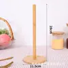 Soporte de Madera para Servilletas de Papel Cocina Restaurante Vertical Estante de Madera para Rollos de Papel Estante para Film Plástico Soporte para Trapo Perezoso