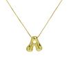 Amazon Venta Caliente 18k Latón Esmalte Globo Burbuja Lindo Gordito 26 Letras Inglesas Colgante Collar