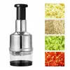 Cortador de ajo multifuncional, rebanador de verduras, cuchillo de ajo manual, utensilios de cocina, machacador de ajo de acero inoxidable para el hogar