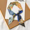 Pañuelo de seda diadema para el pelo femenina goma para el pelo Red popular asa de bolsa de corbata verano fino francés súper de hadas cuerda para la cabeza cinta cinta tocado