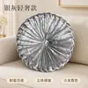 Almohada redonda de calabaza de terciopelo de seda helada transfronteriza con hebilla de diamantes de imitación para sofá de sala de estar, cabecera, ventanal y cojín suave para decoración del hogar al por mayor