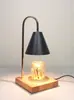 Lámpara de Vela Aromática Retro Regulable para Dormitorio Enchufe Romántico de Noche Difusor Lámpara de Cera Derretida Adornos de Interior Lámpara de Vela Derretida