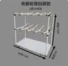 Carrito de Transferencia Antiestático con Barrera Ajustable Móvil Empujado a Mano Tubería Lean Línea de Sala Limpia Carrito Pequeño