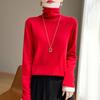 Transfronterizo 2025 Otoño e Invierno Nuevo Suéter de Punto para Mujer con Cuello de Pila, Falso Dos Piezas, Holgado, Camiseta Base, Aspecto Adelgazante, Suéter de Punto Invierno