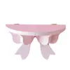 Prateleira de Parede para Decoração de Quarto Feminino, Sem Furos Rosa Estilo Japonês Rack de Armazenamento de Parede Bow Soft Girl